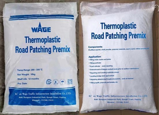 Smelten Gewijzigd Asfalt Pad Patching Premix Voor Reparatie Crack Leveling Bridge Deck Approaches