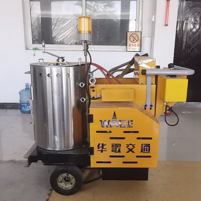 Thermoplastische wegconvexe lijn schildermachine met 20 cm lijnbreedte en 12 kg dispenser aangedreven door batterij