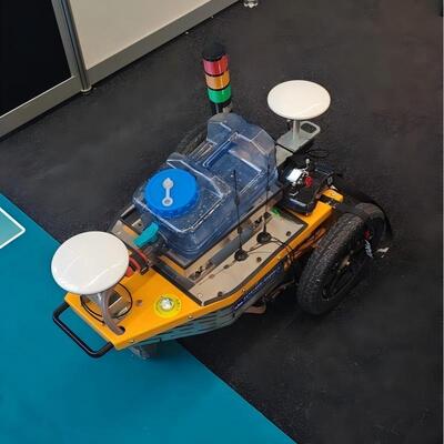 Wegmarkering Premarking Robot / Machine - Te zien op Intertraffic Amsterdam 2026 - GPS-locatie