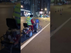 Tweecomponenten luchtloze spuitlijn strookbanden wegmarkering machine