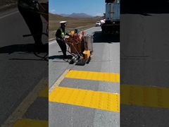 thermoplastische convexe lijnruislijnprofiellijnmarkeringsmachine